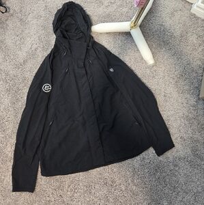 Kuhl Men's Black Hooded Raincoat